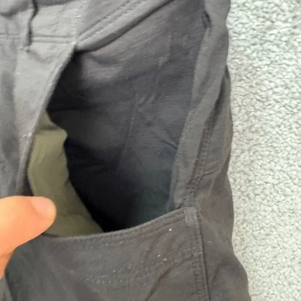 L.L. Bean Cargo Mini Skort Skirt Womens 14 Regular Black Nylon Outdoor Camping